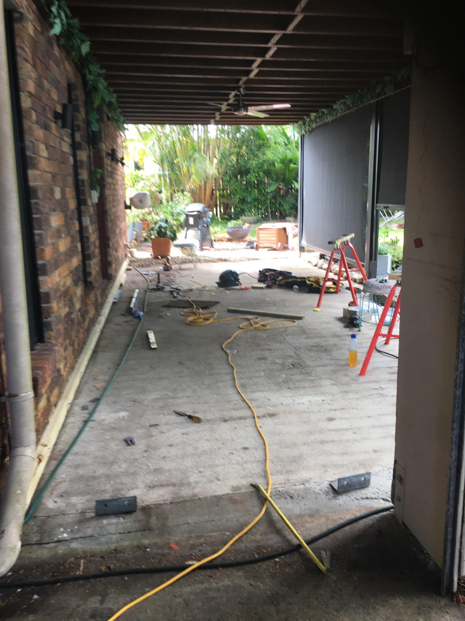 Outdoor Deck Installation - Before